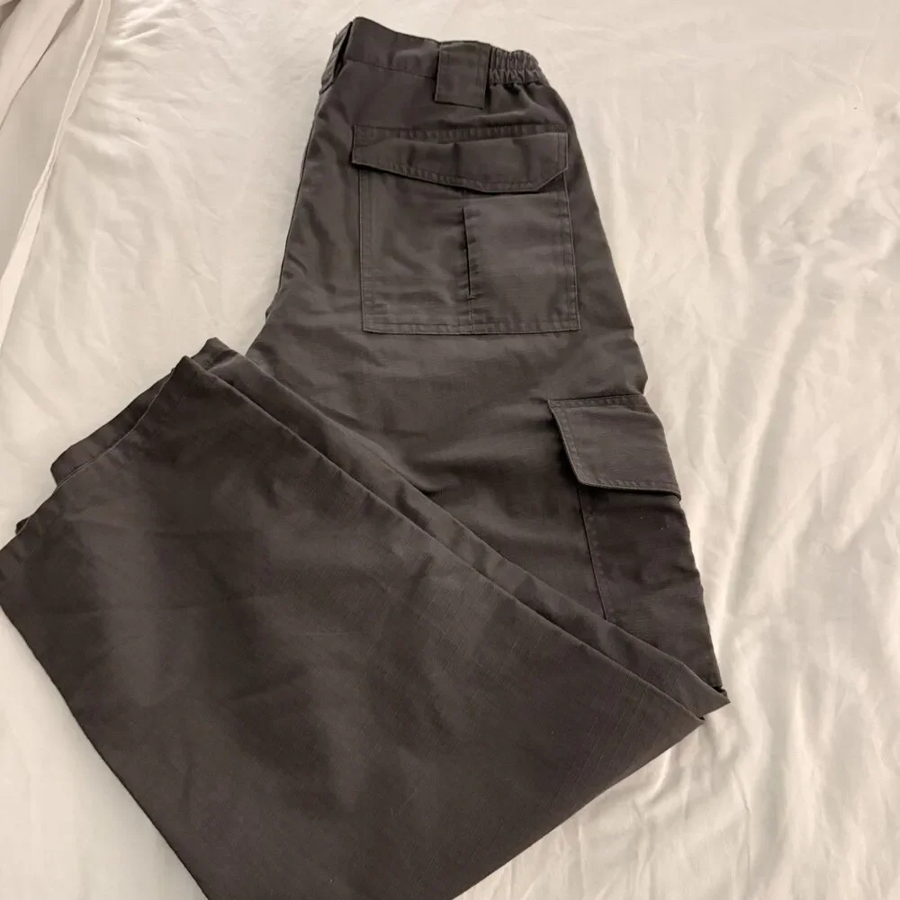 CQR Tactical Ripstop Pants Mens 32x32 Grey Straight Relaxed Fit Cargo